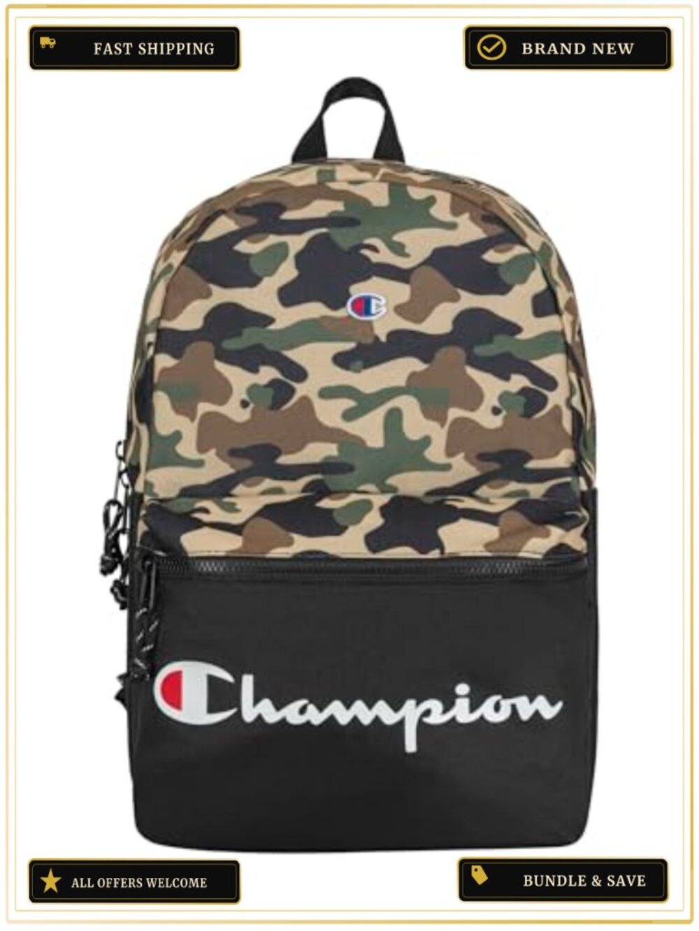 Polyester Casual Daypack Backpack with Laptop Sleeve and Water Bottle Pocket